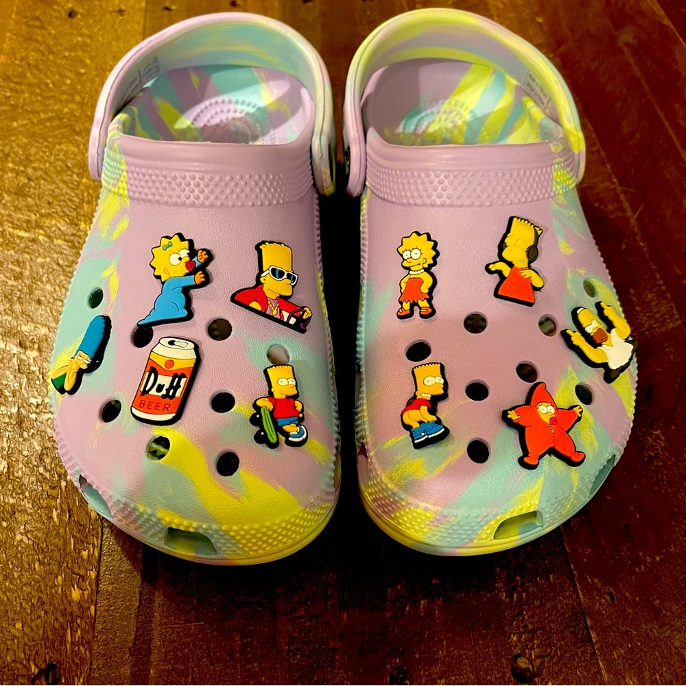 10 Piece‎ Simpsons Croc Charms Set